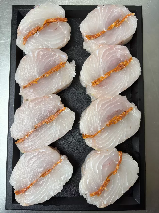 Médaillons merlu & chorizo 3/400g (2 médaillons)